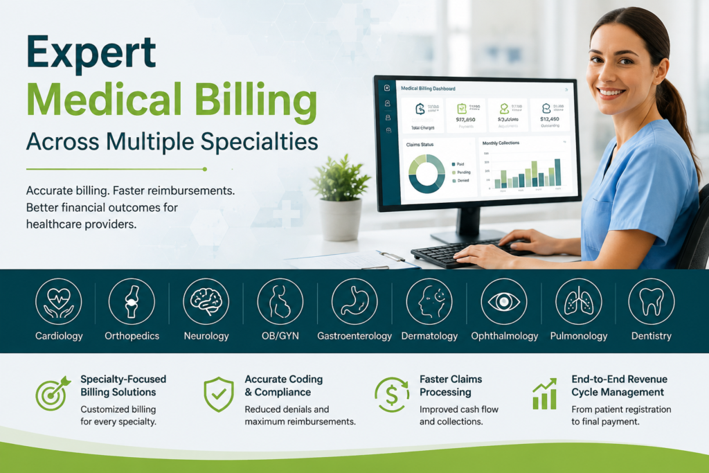 Expert Medical Billing Across Multiple Specialties