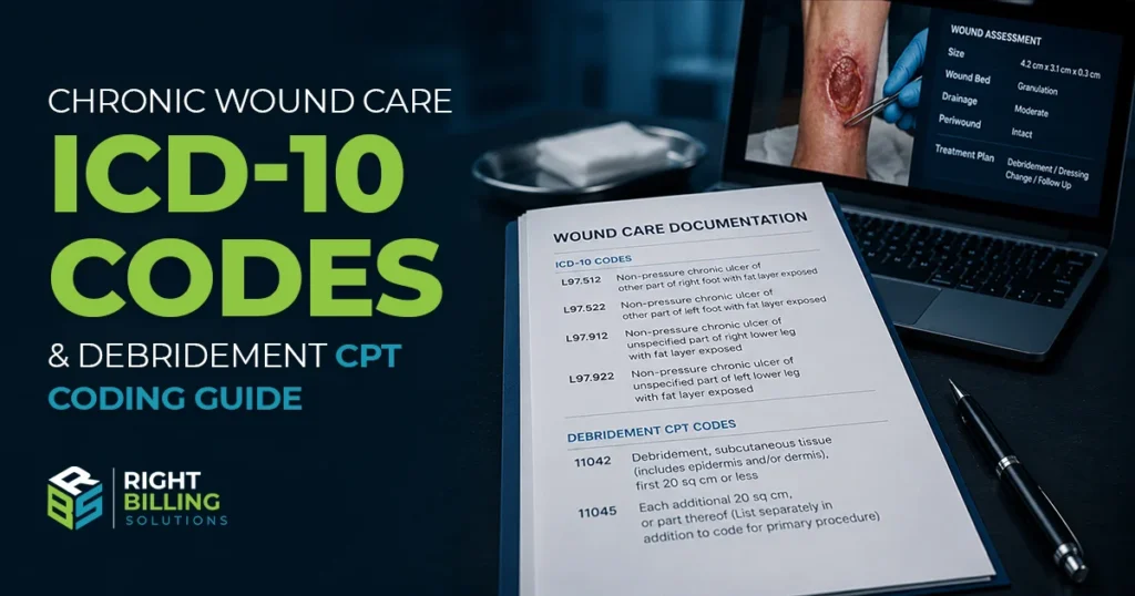 Chronic Wound Care ICD-10 Codes & Debridement CPT Coding Guide